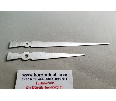 Akrep 13 cm Yelkovan 18 cm Metal Gümüş 100 Adet